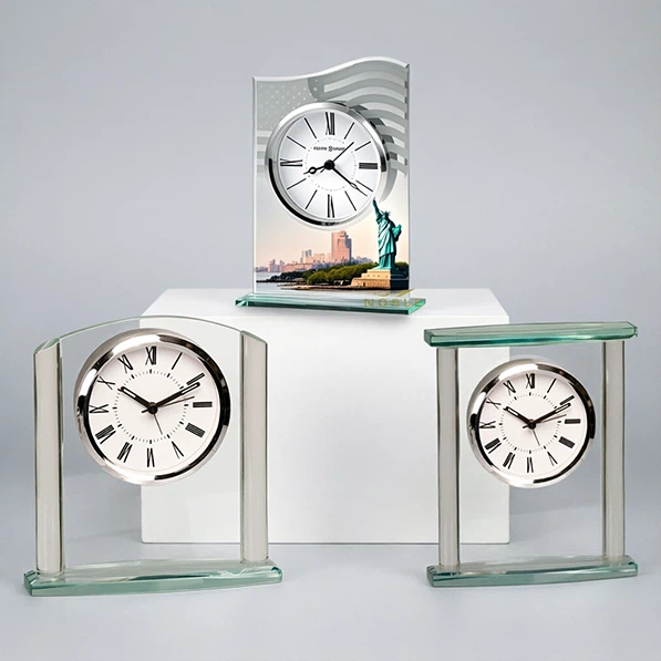Glass Table Clock